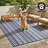 Outdoor Rug Recycled Plastic Waterproof Patio - Knova - Navy-538961868