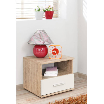 45cm W Manufactured Wood Bedside Table
