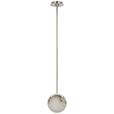 Kelly Wearstler Melange 7" Pendant in Antique-Burnished Brass with Alabaster