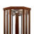 6 Shelf Lighted Corner Curio Cabinet With Adjustable Tempered Glass Shelves And Mirror Back, Walnut(E26 Light Bulb Not Included)-1030092138