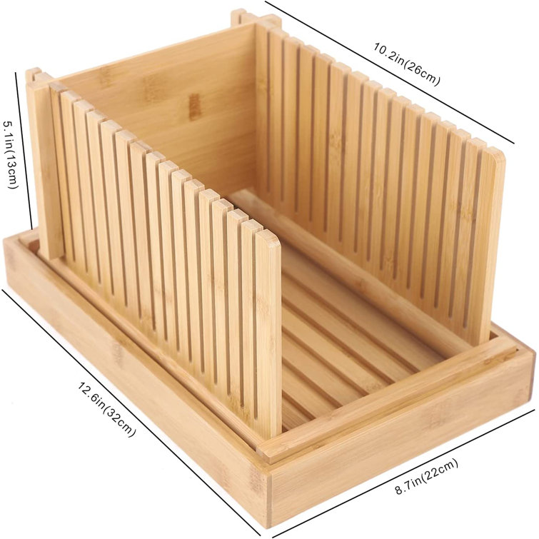Bamboo Bread Slicer Cutting Guide For Homemade Bread Loaf Cakes