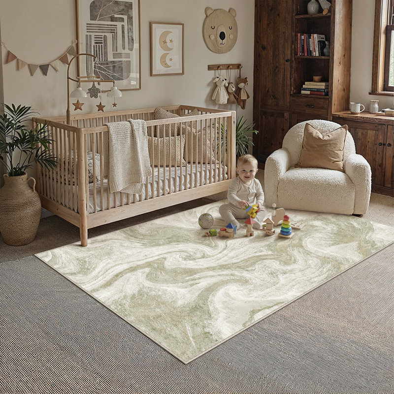 Tapis à motif abstrait Linea, Rectangle 3' x 5'