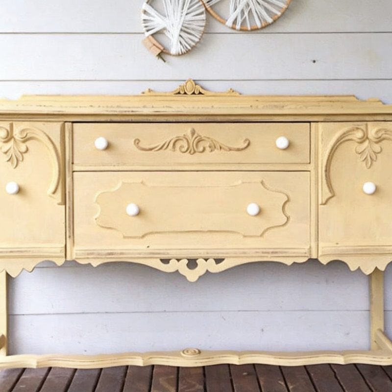 Simple Yellow Sideboard