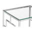 Redd Glass Top Sled End Table