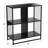 Black Oak & Iron 4-Cube Display Shelf-1459905221