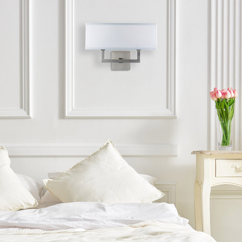 Harland Aluminium Flush Mounted Sconce, Brushed Nickel