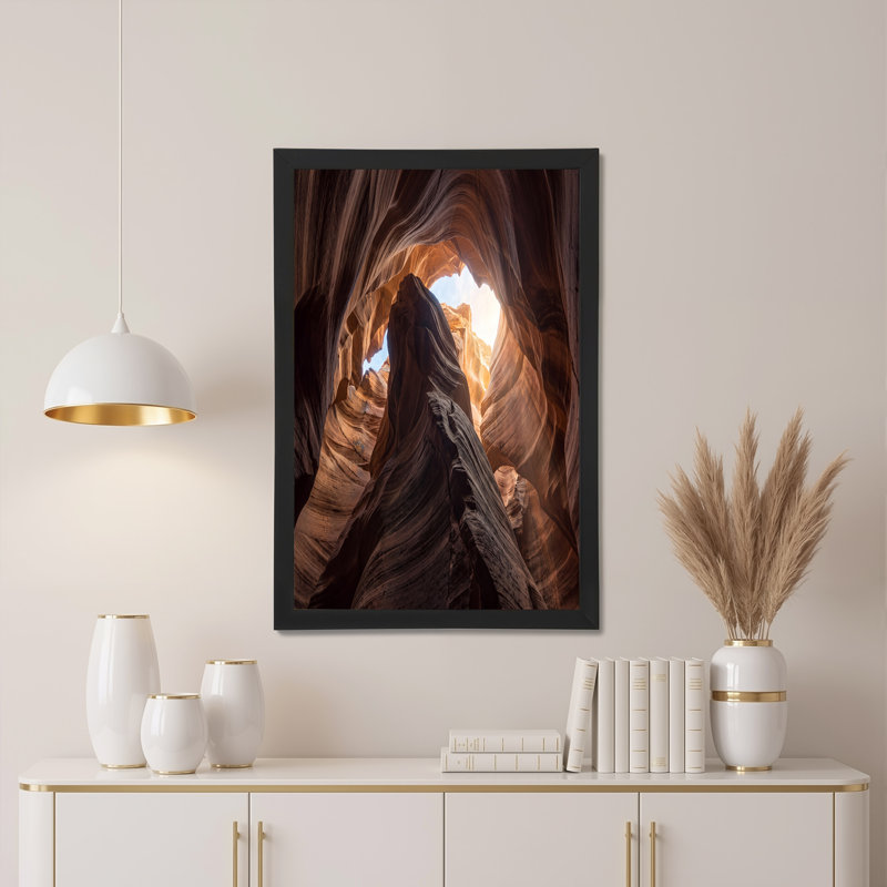 «Wavy Orange Sandstone Canyon», art mural sur toile, 20"H x 30"W