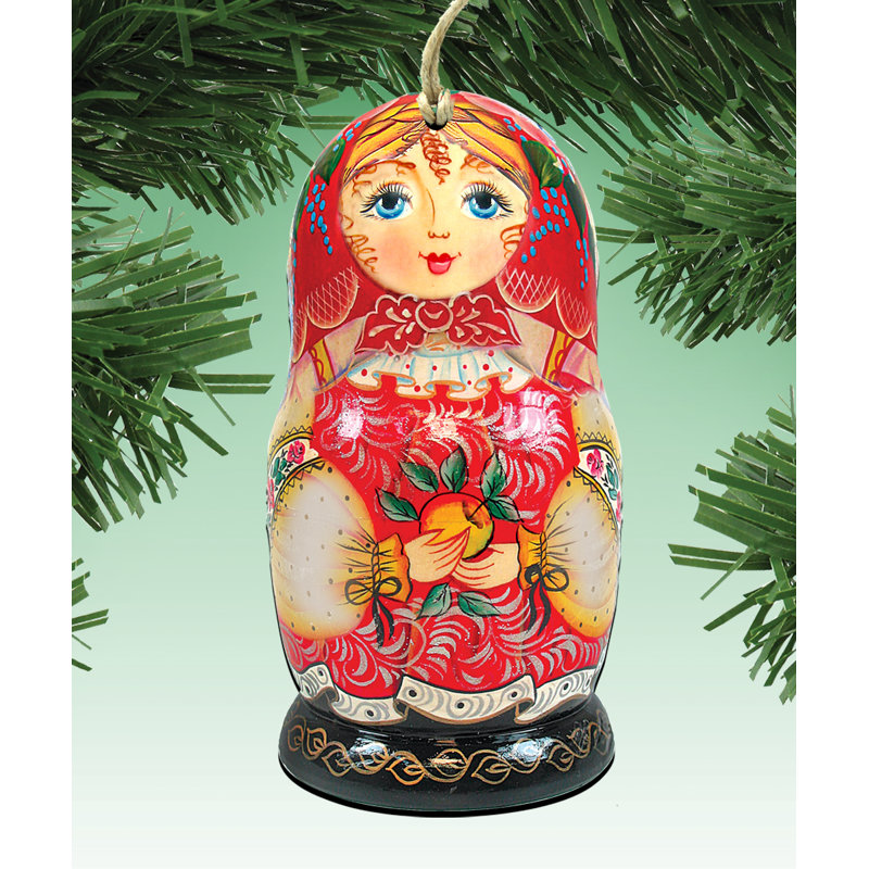 Ensemble d’ornement figurine suspendu en bois 3 pièces