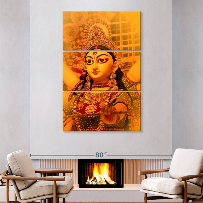 Adella Durga Festival Statue, 74" H x 48" W