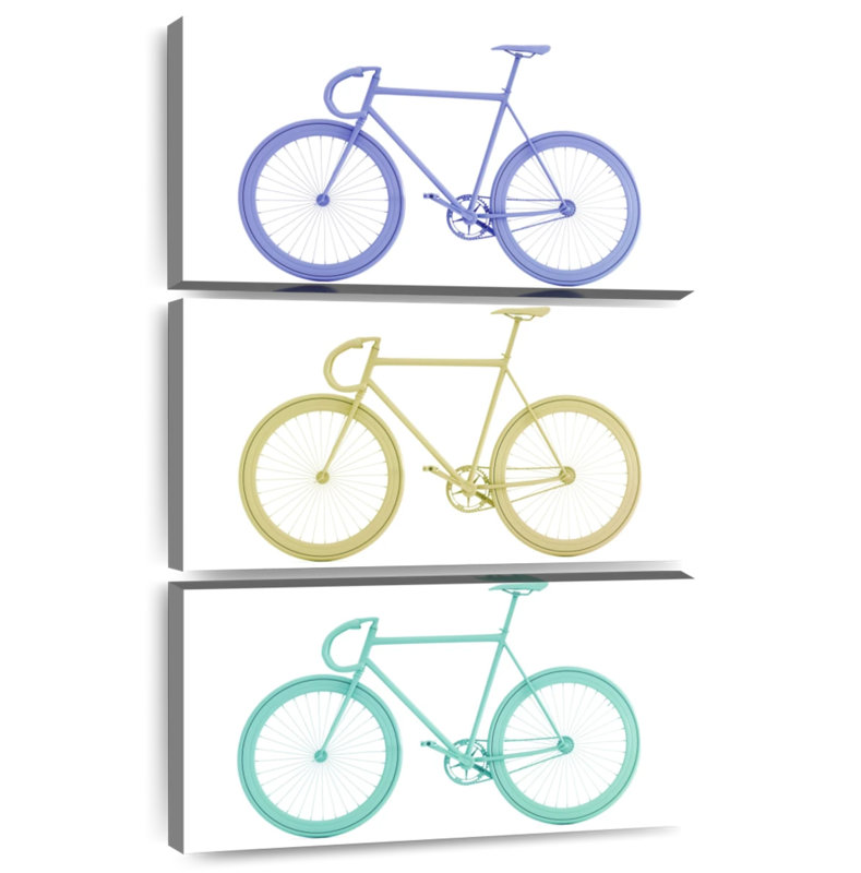 Trio Bikes, 38" H x 24" W