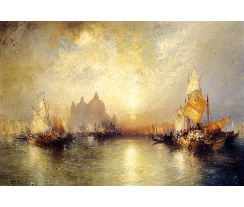 Entrée du Grand Canal, Venise, H 12 po x l 18 po