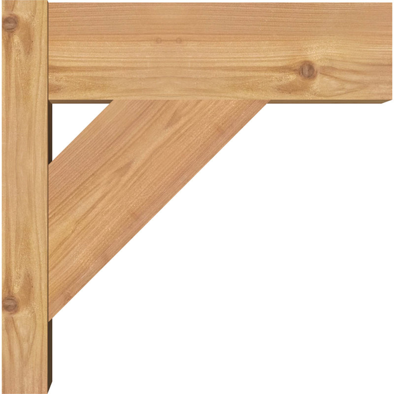 Pavé traditionnel traditionnel, P 14 po x H 14 po, Cèdre rouge occidental l 7 1/2 po (lisse)