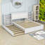 Grand lit plateforme avec rangement gigogne simple Meurig