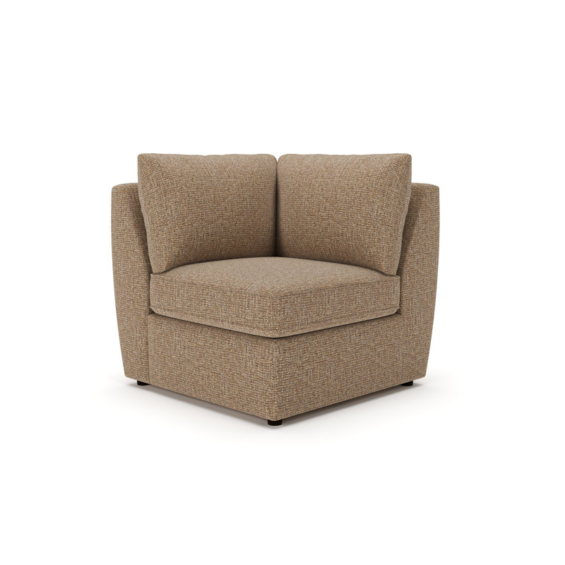 Caldwell Upholstered Corner Chair, Monique Twine