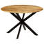 Vinci Mango Round Wood Top Dining Table-1028264997