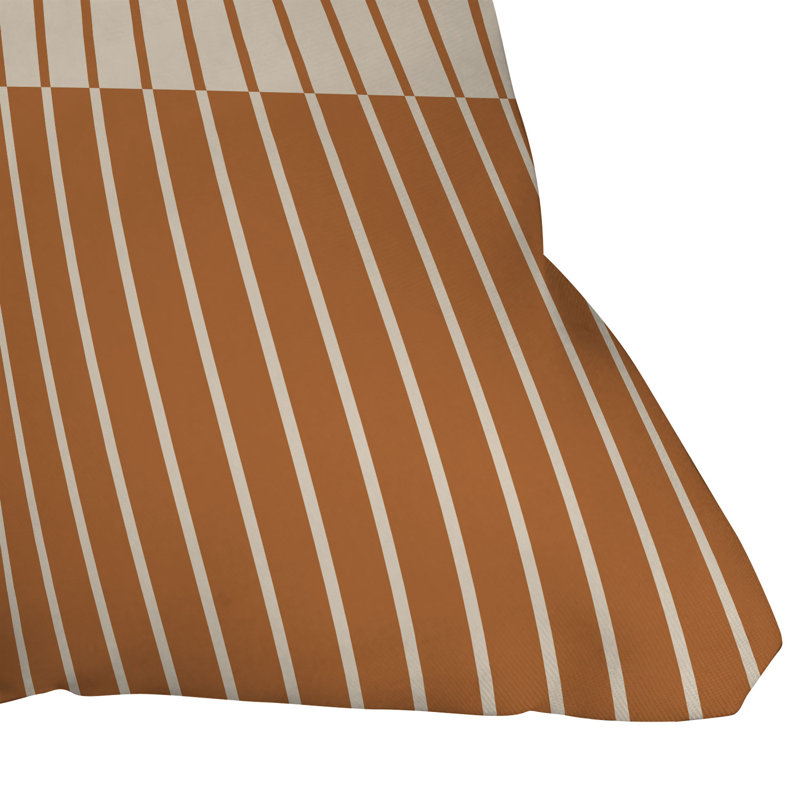 Coussin décoratif réversible rayé intérieur / extérieur, H 26 po x l 26 po