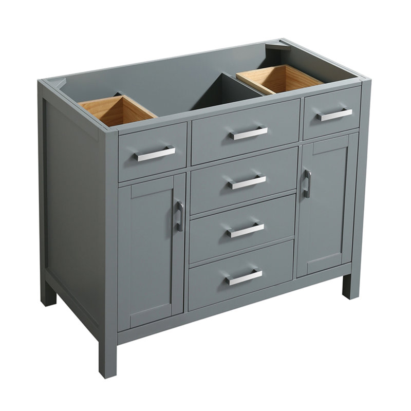Base de meuble-lavabo simple Petrel, Gris