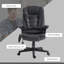 Fauteuil de massage vibrant 6 points avec chaleur lombaire, noir-24397810