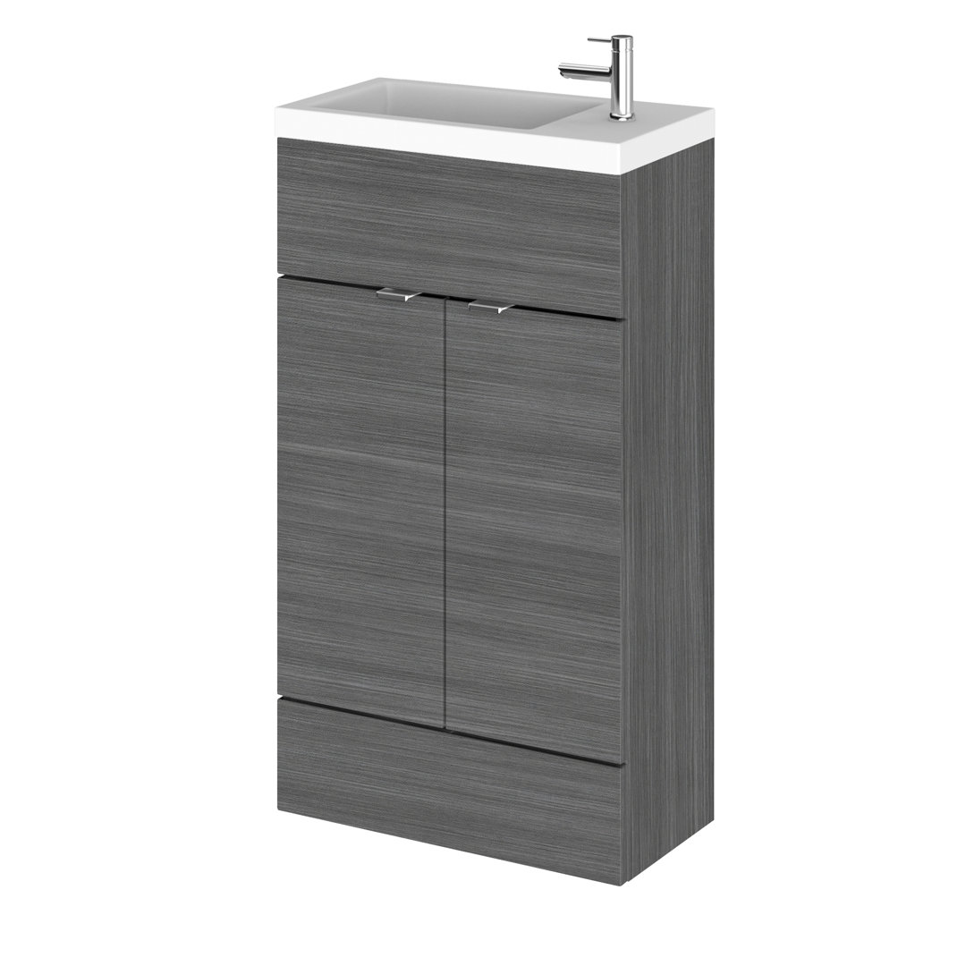 Fusion 505mm Single Bathroom Vanity with Integrated Polymarble Basin