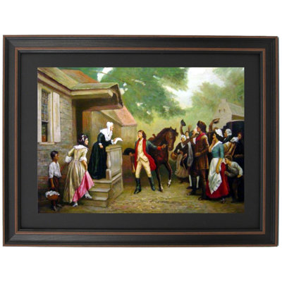 News Of Yorktown, Brought To Washington's Mother By Jean Leon Jerome Ferris