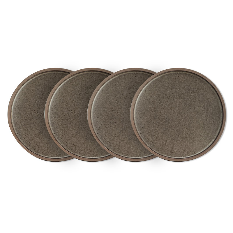 Stone Lain Tina 4-Piece Dinner Plate Set Stoneware, Green