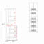 Armoire de cuisine haute Bullhead avec tablettes ouvertes et armoires de rangement