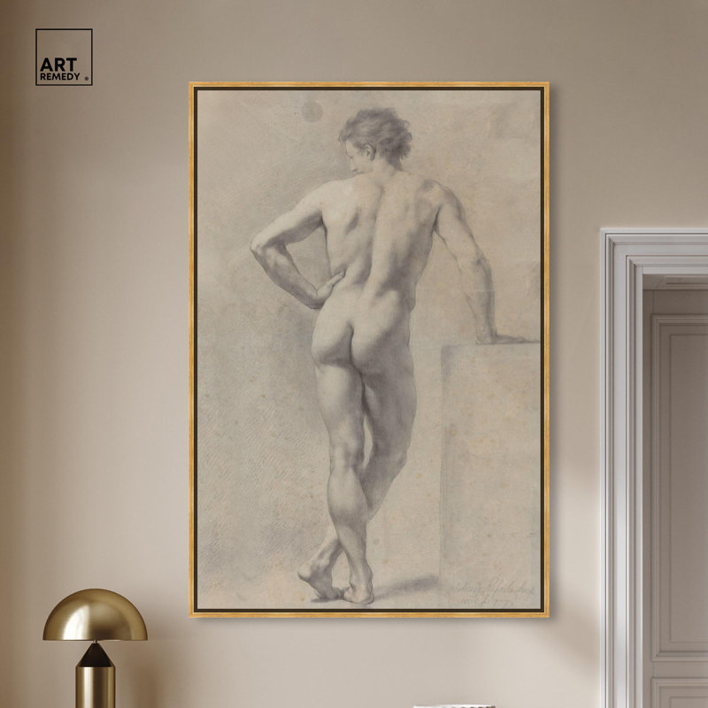«Unveiling Extase», toile classique par Art Remedy, Cadre doré, H 16 po x l 11 po
