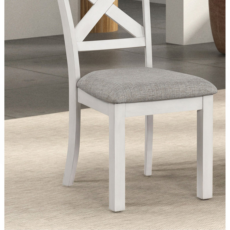 Mobilier de salle à manger rustique en chêne blanc 2 pièces Farmhouse