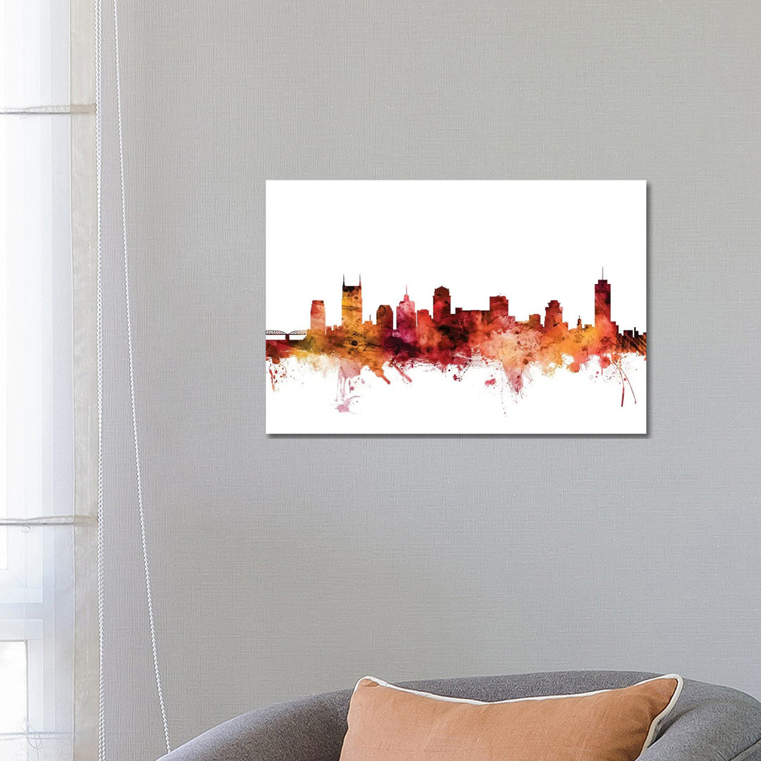 Nashville, Tennessee Skyline by Michael Tompsett - Wrapped Canvas Gallery-Wrapped Canvas Giclée