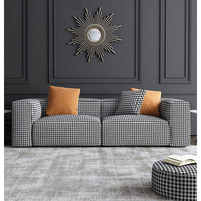 Modern Simple Creative Sofa Upholstered 86.6'' Sofa