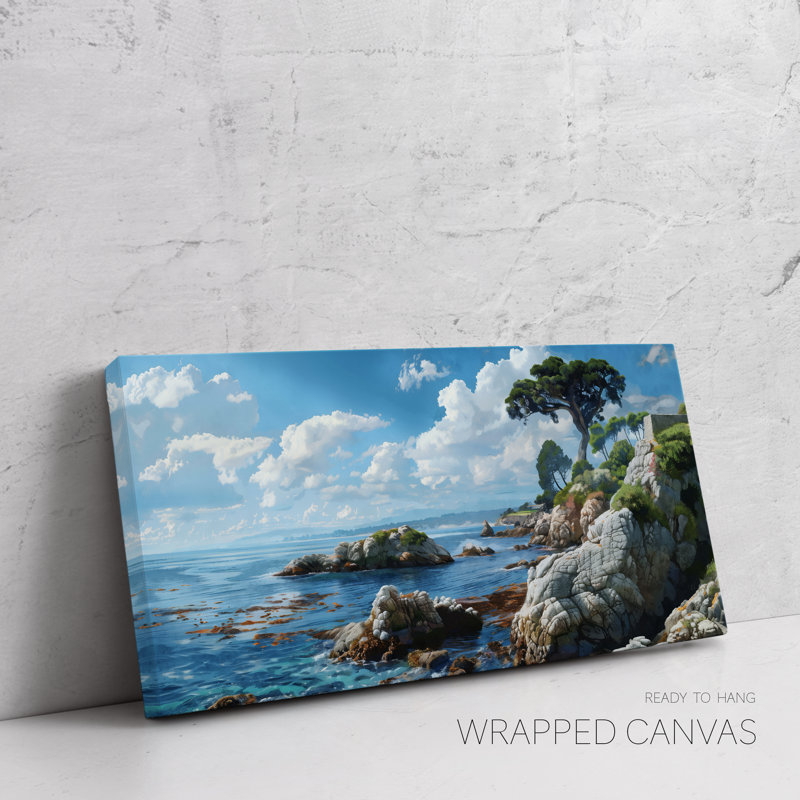Monterey, paysage, art mural de Californie, bord de mer, impression de voyage, parc national, affiche, Toile tendue