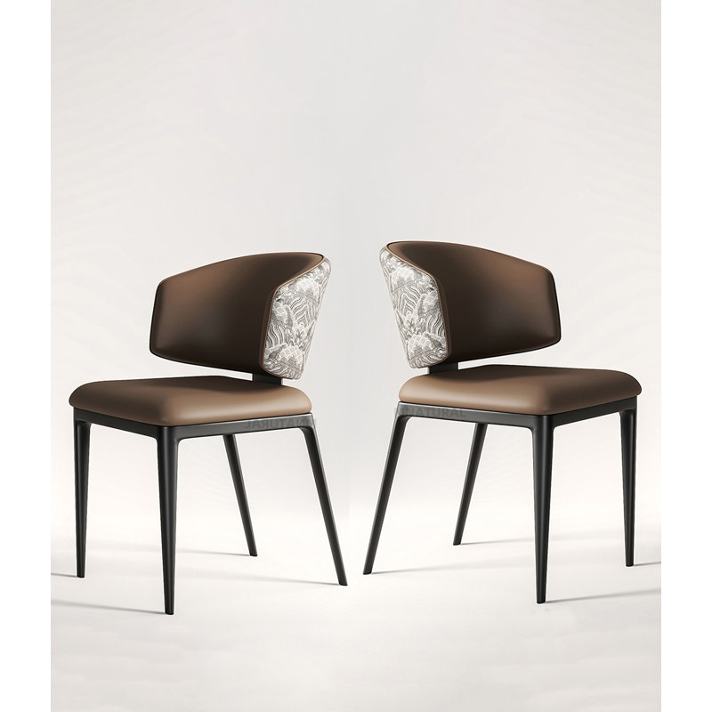 Chaise simple haut de gamme pour le salon et la salle à manger, Brun