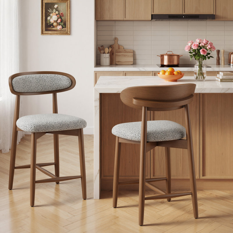 Tabouret de bar 24,8 po H 24,8 po, Gris clair