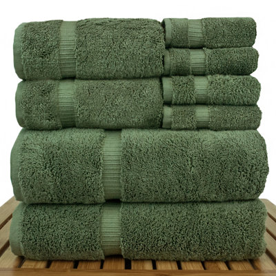 Ensemble de serviettes en coton turc 8 pièces Thurantowa