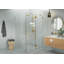 Halo 49 in. x 47 in. x 78 in. 90-degree Fully Frameless Glass Hinged Shower Enclosure-1466780267