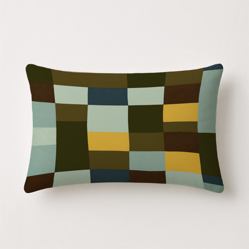 Modular Meadow Indoor And Outdoor Throw Pillow, Rectangle 20"H x 14"W