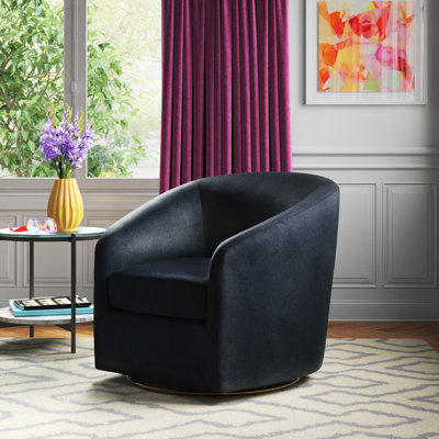 Holden Velvet Swivel Accent Chair