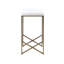 Élégante chaise de comptoir sans dossier de 26 po avec base en métal bronze permettant d'économiser de l'espace pour le rangement. Tabouret requis de 26 po et un choix confortable. Base, siège rembourré. Requis, outils dans la boîte