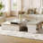 Modern Extendable Coffee Table With 4 Drawers & Storage Shelf, Centre Table For Living Room( 50"W to 70"W