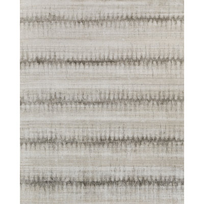 Chroma Striped Hand-Loomed Charcoal/Gray Area Rug