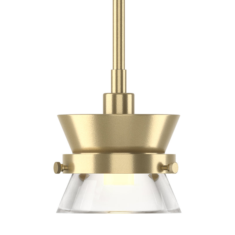 Apparatus 1 - Light Single Cone Pendant, Modern Brass