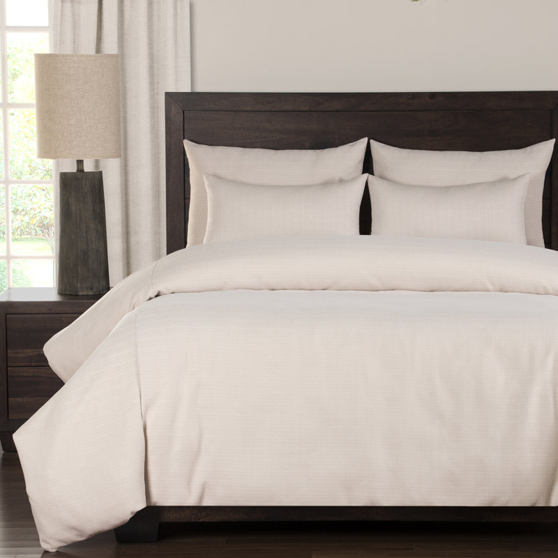 Belfast Polyester Duvet Cover & Insert, Bisque, Twin Duvet Cover & Insert + 4 Additional Pieces