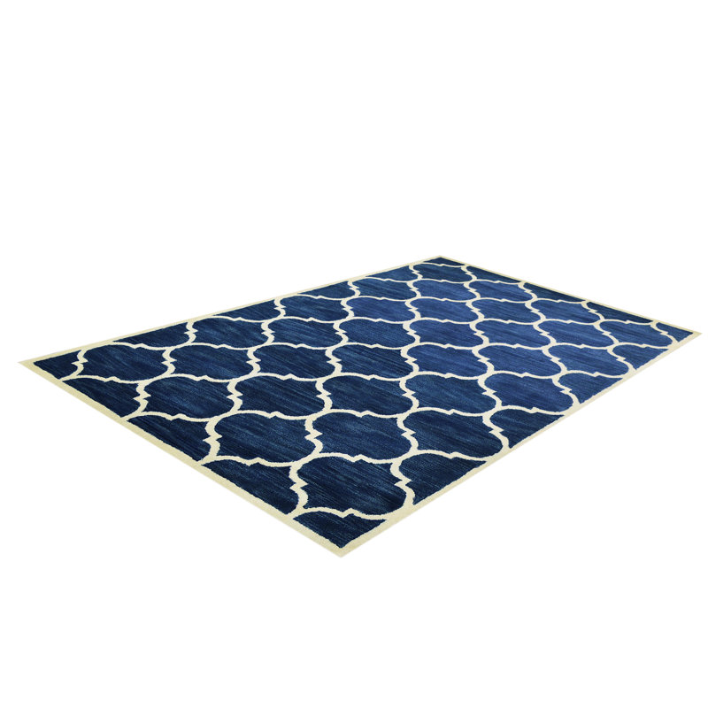 Florida Geometric Wool Hand Woven Area Rug, Rectangle 78 x 244cm