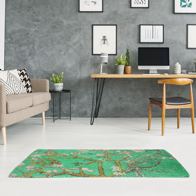 Chenille Floral Indoor Rug, Rectangle 2' x 3'