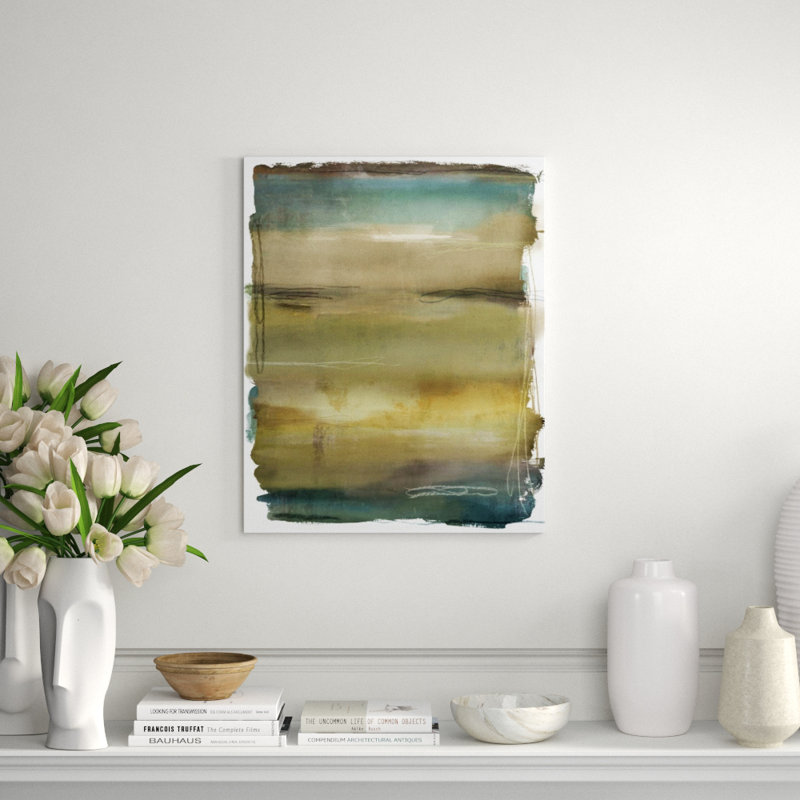 Neutral Haze Painting by Mari Urasawa, Glass Coat, 68" H x 54" W