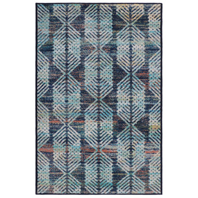 Tapis bleu area Kacie