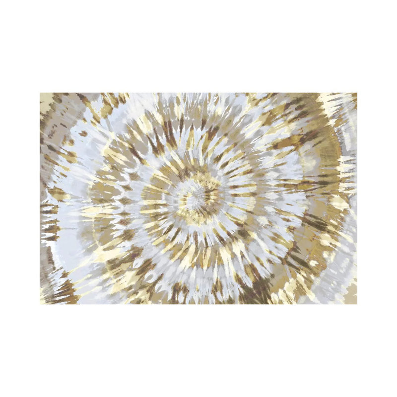 Tie Dye Neutral by Molly Kearns - Painting on Canvas, Wrapped Canvas, 45.72cm H x 66.04cm W x 3.81cm D