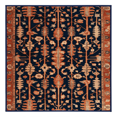 Tapis persan gris lavable à la machine
