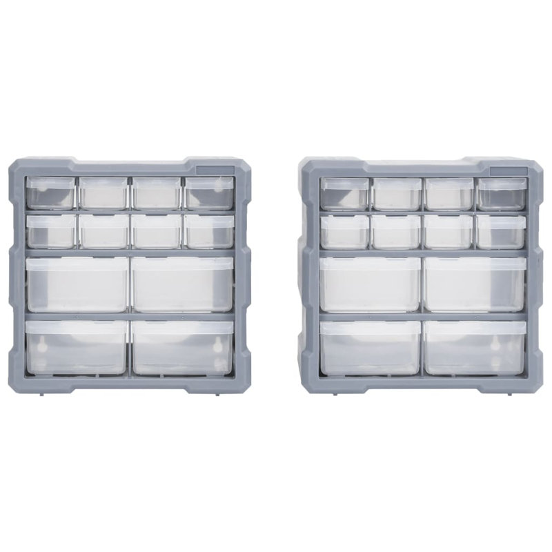 Rebrilliant Plastic Decorative Bin, Grey