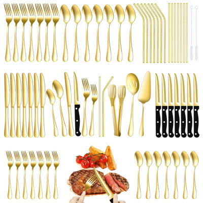 Latitude Run® Mehrunisha Stainless Steel (18/0) Flatware Set - Service for 8